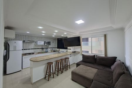 Sala de apartamento para alugar com 2 quartos, 58m² em Guilhermina, Praia Grande