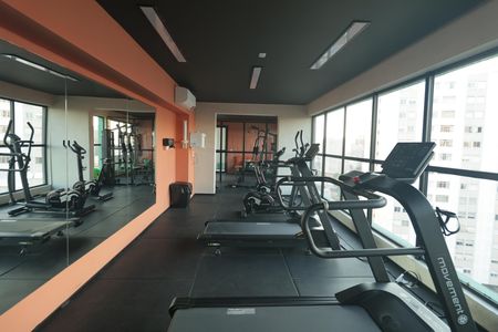 Área comum - Academia de apartamento para alugar com 1 quarto, 30m² em Vila Mariana, São Paulo