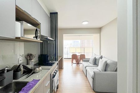 Sala/Cozinha de casa de condomínio para alugar com 1 quarto, 42m² em Perdizes, São Paulo