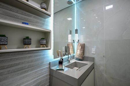 Apartamento à venda com 65m², 2 quartos e 2 vagasBanheiro
