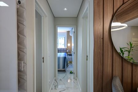 Apartamento à venda com 65m², 2 quartos e 2 vagasCorredor
