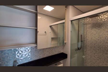 Banheiro  de kitnet/studio para alugar com 1 quarto, 36m² em Vila Angelina, São Bernardo do Campo