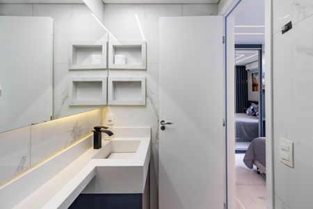 Banheiro de apartamento para alugar com 1 quarto, 29m² em Perdizes, São Paulo