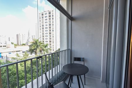 Studio para alugar com 27m², 1 quarto e sem vagaVaranda