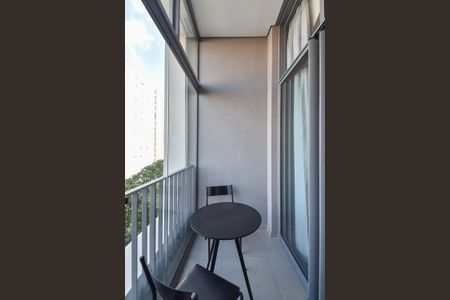 Studio para alugar com 27m², 1 quarto e sem vagaVaranda