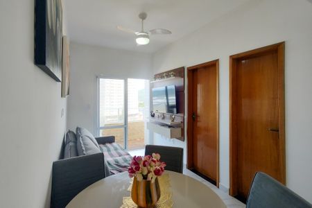 Sala de apartamento para alugar com 1 quarto, 42m² em Balneario Flórida, Praia Grande