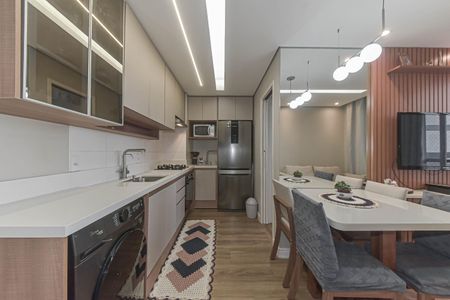 Cozinha de apartamento à venda com 2 quartos, 37m² em Santo Amaro, São Paulo