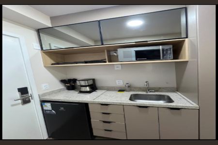Cozinha de apartamento para alugar com 1 quarto, 21m² em Vila Mariana, São Paulo