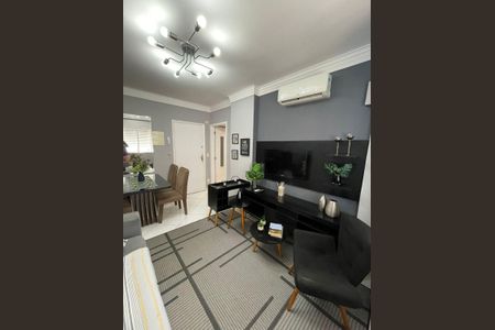 Sala de apartamento para alugar com 1 quarto, 45m² em Boa Vista, São Vicente