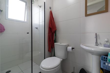 Banheiro da Suíte de apartamento para alugar com 1 quarto, 29m² em Vila Ré, São Paulo