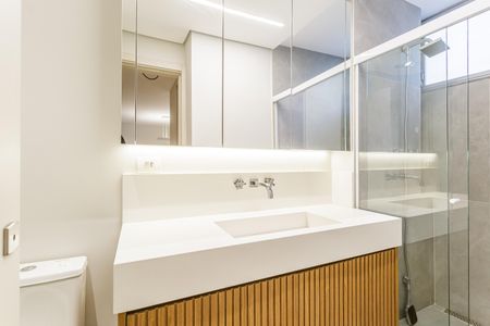 Apartamento para alugar com 115m², 3 quartos e 1 vagaBanheiro da Suíte