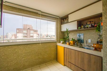 Varanda da sala de apartamento à venda com 2 quartos, 65m² em Vila Gilda, Santo André
