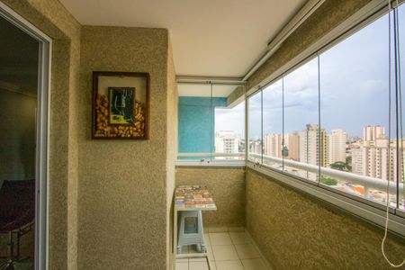 Varanda da sala de apartamento à venda com 2 quartos, 65m² em Vila Gilda, Santo André