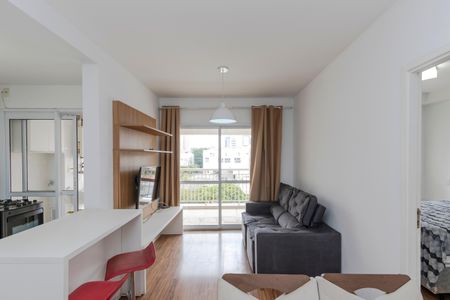 Sala de apartamento à venda com 1 quarto, 49m² em Vila Cordeiro, São Paulo