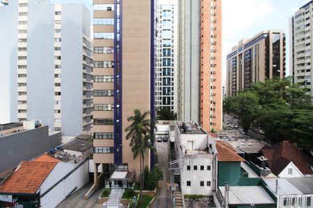 Vista de kitnet/studio para alugar com 1 quarto, 26m² em Indianópolis, São Paulo