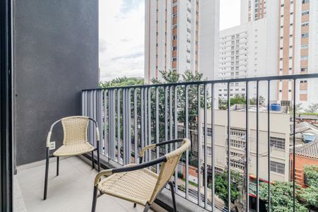 Studio para alugar com 26m², 1 quarto e sem vagaVaranda