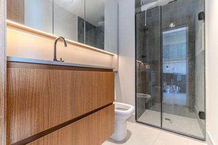 Banheiro de kitnet/studio à venda com 1 quarto, 32m² em Consolação, São Paulo