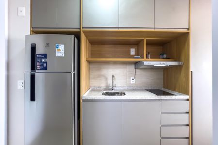 Cozinha de kitnet/studio para alugar com 1 quarto, 27m² em Vila Mariana, São Paulo