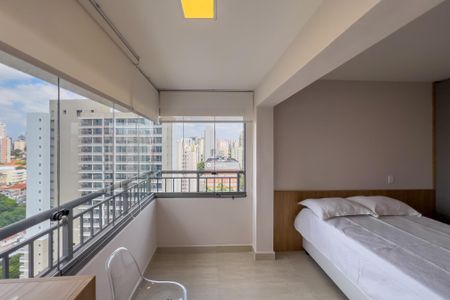 Varanda de kitnet/studio para alugar com 1 quarto, 27m² em Vila Mariana, São Paulo