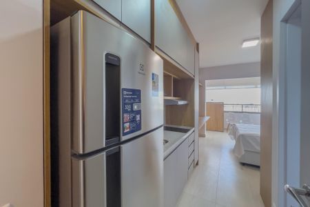 Cozinha de kitnet/studio para alugar com 1 quarto, 27m² em Vila Mariana, São Paulo