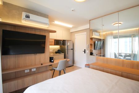 Suíte  de kitnet/studio para alugar com 1 quarto, 28m² em Indianópolis, São Paulo