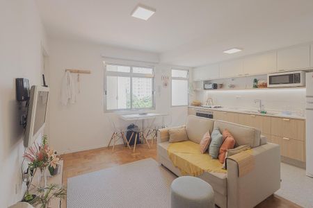 Sala de apartamento à venda com 1 quarto, 36m² em Pinheiros, São Paulo
