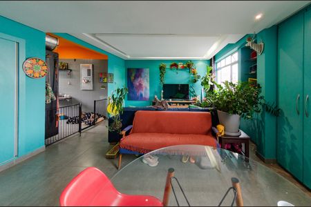 Sala de apartamento à venda com 2 quartos, 110m² em Coracao de Jesus, Belo Horizonte