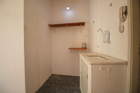 Cozinha de apartamento para alugar com 1 quarto, 21m² em Tijuca, Rio de Janeiro