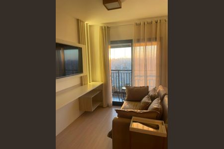 Sala de apartamento à venda com 1 quarto, 33m² em Santo Amaro, São Paulo