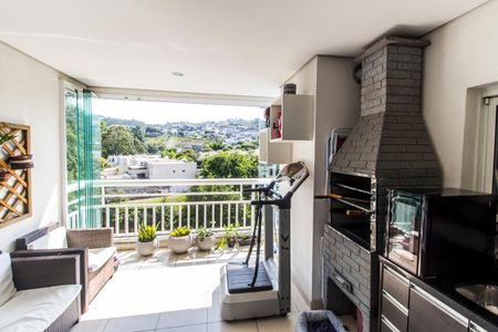 Varanda gourmet de apartamento à venda com 3 quartos, 123m² em Alphaville, Santana de Parnaíba