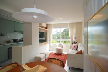 Sala de apartamento à venda com 3 quartos, 71m² em Jardim do Salso, Porto Alegre