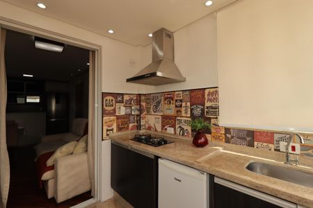 Varanda Gourmet de apartamento à venda com 2 quartos, 52m² em Vila Humaita, Santo André