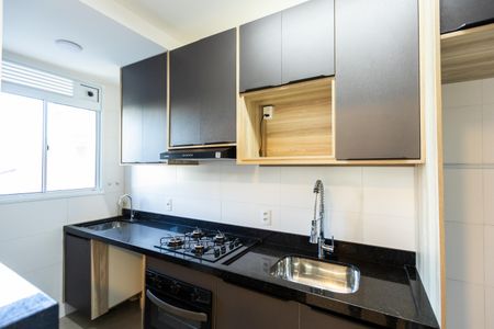 Cozinha de apartamento para alugar com 2 quartos, 54m² em Mansões Santo Antônio, Campinas