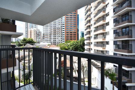 varanda Sala de kitnet/studio à venda com 1 quarto, 27m² em Pinheiros, São Paulo