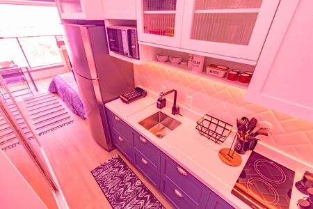 Studio para alugar com 28m², 1 quarto e sem vaga