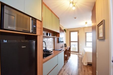 Studio para alugar com 27m², 1 quarto e sem vagacozinha