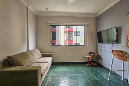 Sala de apartamento para alugar com 1 quarto, 47m² em Jardim Las Palmas, Guarujá