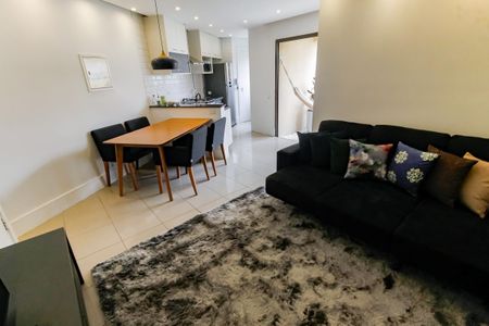 Apartamento para alugar com 58m², 1 quarto e 2 vagasSala