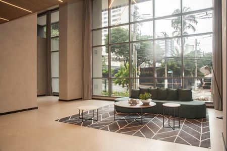 Studio à venda com 30m², 1 quarto e sem vagaHall social