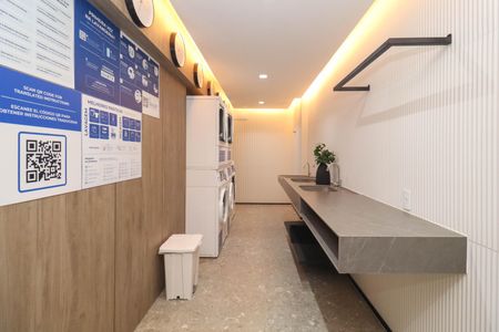 Studio para alugar com 26m², 1 quarto e sem vagaLavanderia