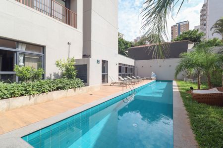 Studio para alugar com 26m², 1 quarto e sem vagaPiscina