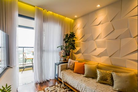 Sala de apartamento à venda com 2 quartos, 59m² em Parque das Nações, Santo André