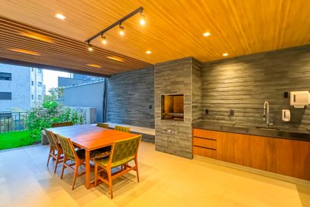 Studio para alugar com 34m², 1 quarto e sem vagaChurrasqueira