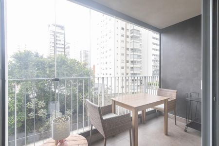 Studio à venda com 35m², 1 quarto e 1 vagaVaranda