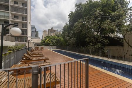 Studio à venda com 35m², 1 quarto e 1 vagaPiscina