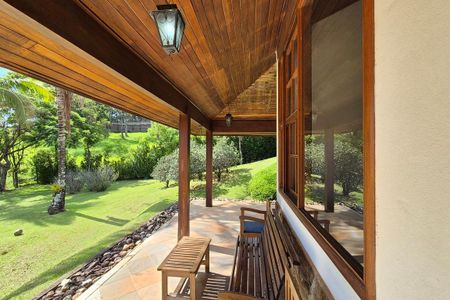 Varanda da Sala  de casa de condomínio para alugar com 5 quartos, 570m² em Condomínio Chácaras do Alto da Nova Campinas, Campinas