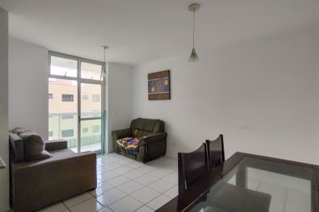 Sala de apartamento para alugar com 1 quarto, 55m² em Maracanã, Praia Grande