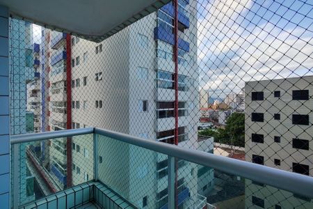 Varanda da sala de apartamento para alugar com 1 quarto, 55m² em Maracanã, Praia Grande