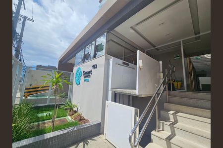 Apartamento para alugar com 22m², 1 quarto e 1 vaga Apartamento para alugar com 22m², 1 quarto e 1 vagaFachada e portaria