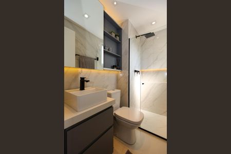 Apartamento à venda com 59m², 2 quartos e 2 vagasBanheiro da Suíte